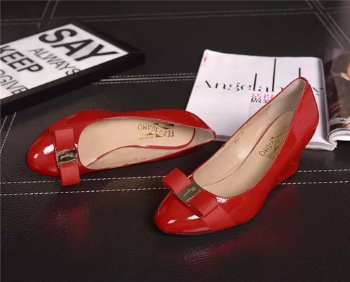 Ferragamo Shallow mouth wedge Shoes Women--001